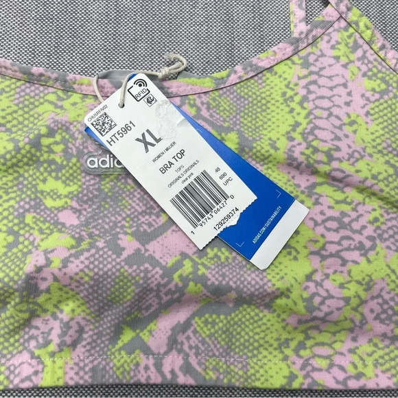 Adidas Snake Skin Classic Stripes Sports Bra - Picture 3 of 6